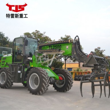 全新伸缩臂铲车轮式多功能工程机械叉车TL2500伸缩臂装载机吊装车