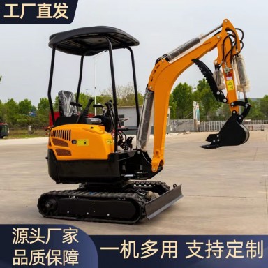 产地货源小型履带式挖掘机1.8吨农用果园挖土机多功能破碎挖掘机