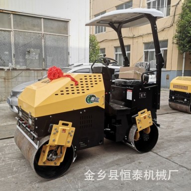 2.5吨双钢轮座驾式压路机 路面压实钢轮机 小型压路机两吨